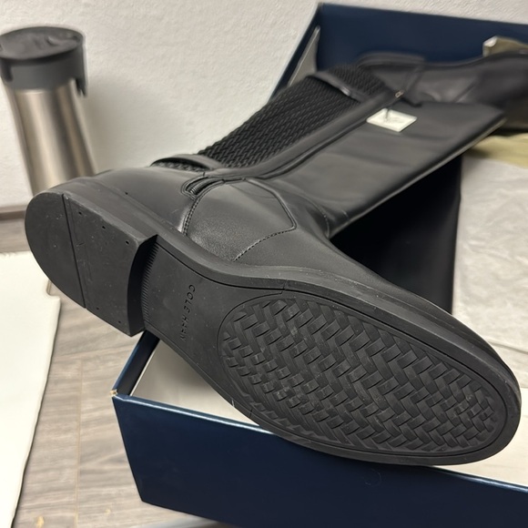 Cole Haan Women's Clover Stretch Side-Buckle Riding Boots - Picture 3 of 4